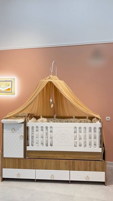 Детская кровать+шкаф