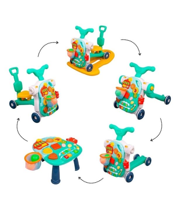 Толокар детский качалка каталка столик 5 в 1