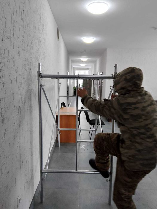 Мырышталған құрылыс ормандары, стройка, леса , ремонт, работа