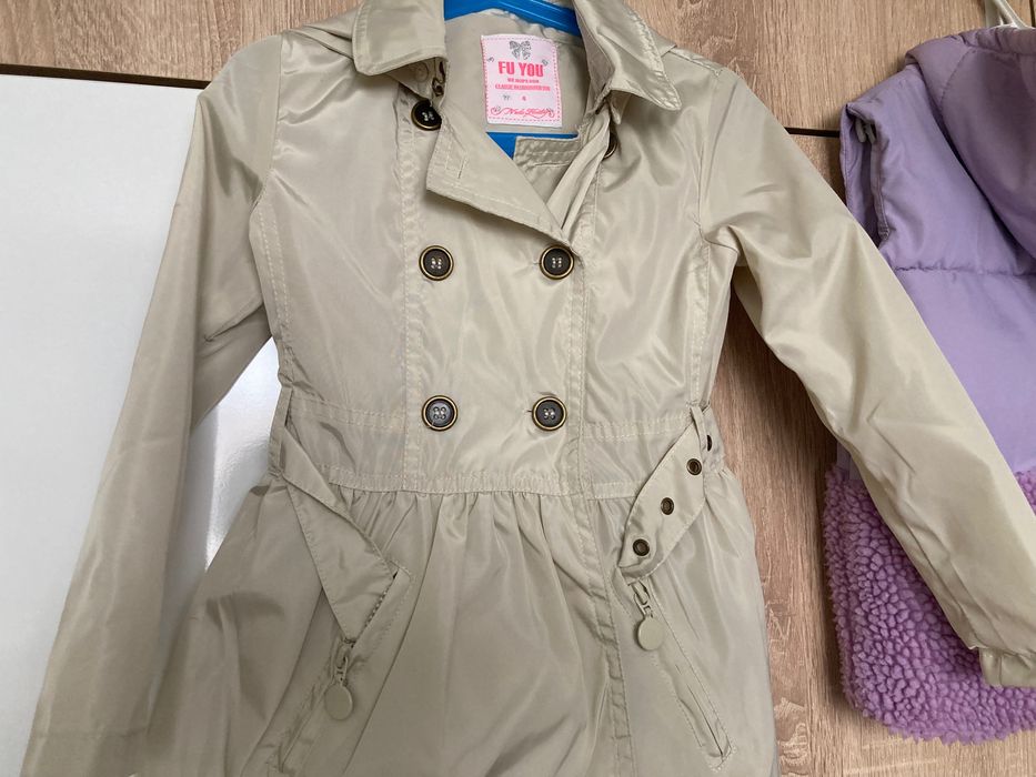 Детски шлифер и елек 104 р-р 3-4 г