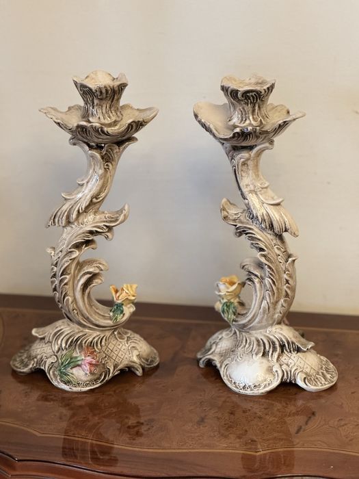 Sfesnic , statuete , obiecte vechi decor ceramica lemn