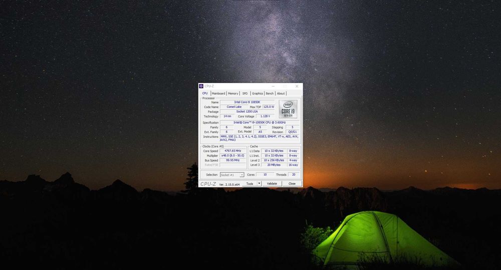 Kit intel: I9 10850k