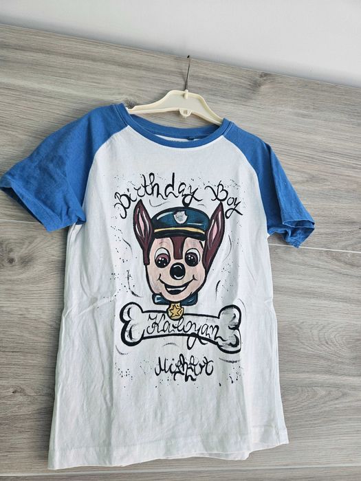 Лот / комплект ръчно рисувани тениски за цялото семейство Пес Патрул