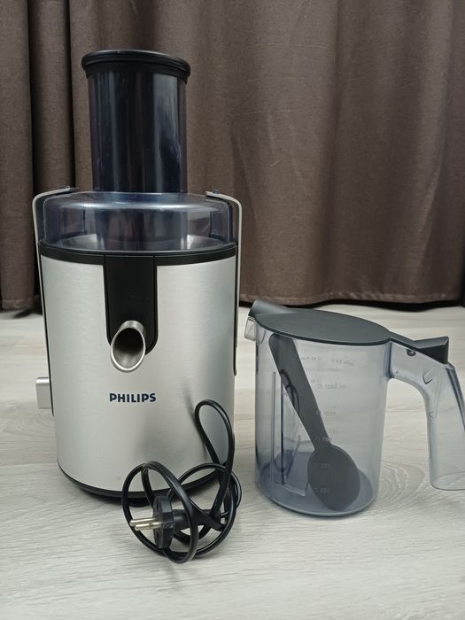 Мощная соковыжималка " PHILIPS" HR 1861 Aluminium ( Не пластик!)