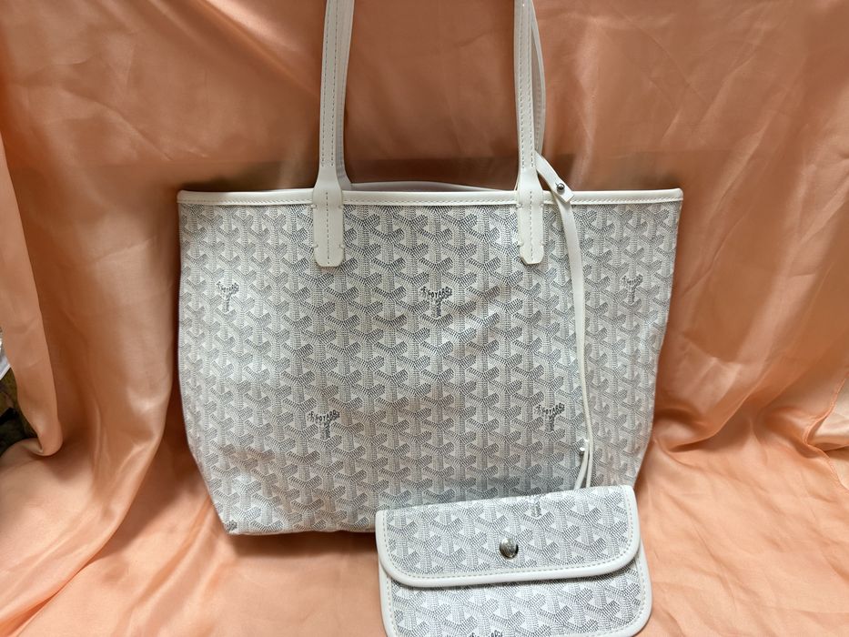 Genti tote goyard alb si verde
