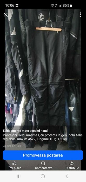 Blugi moto, cu protectii