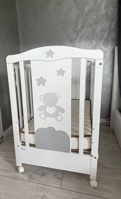 Bambino Casa Бебешко легло BonBon grigio сиво 60x120