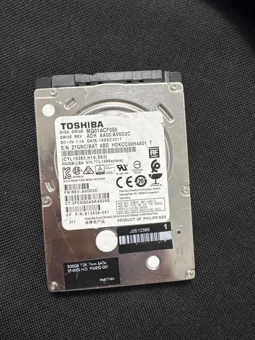 HDD laptop Toshiba 500GB