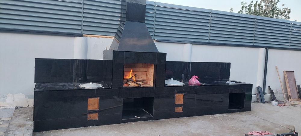 Ёзги ошхона барбикю курамиз.