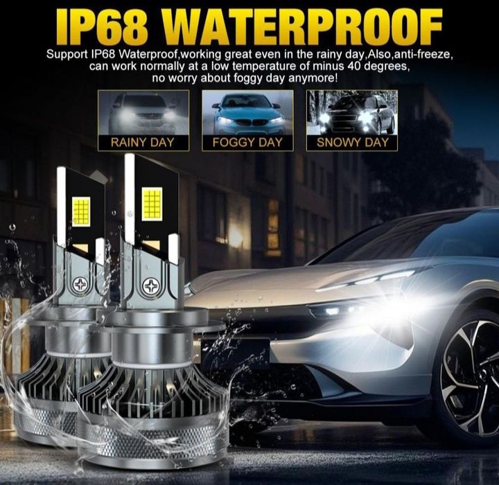 Becuri LED HB3 9005  Canbus 12V-24V  50000LM set 2buc