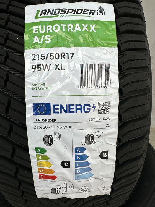 Нови всесезонни гуми LANDSPIDER EUROTRAXX A/S 215/50R17 95W XL БОРД 2155017