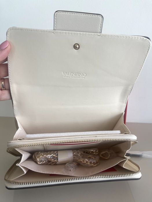Valentino by Mario Valentino Дамска чанта /портмоне BONSAI Бежево-НОВО
