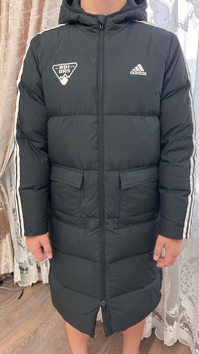 Зимний пуховик адидас детский