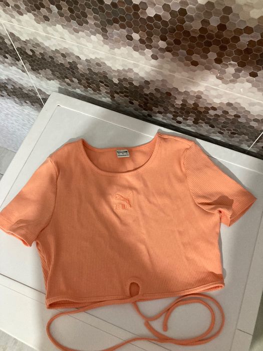 Tricou crop elastic classics