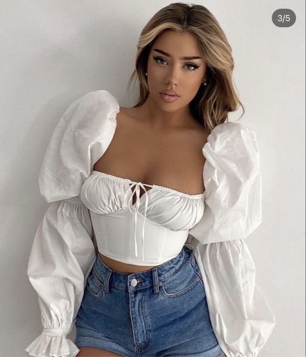 Блуза из креп-шифона р. S, M