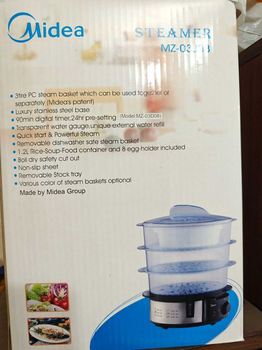 Уред за готвене на пара Midea MZ-03J08