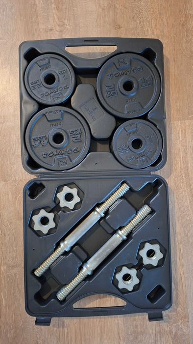 Vând set gantere 20 kg