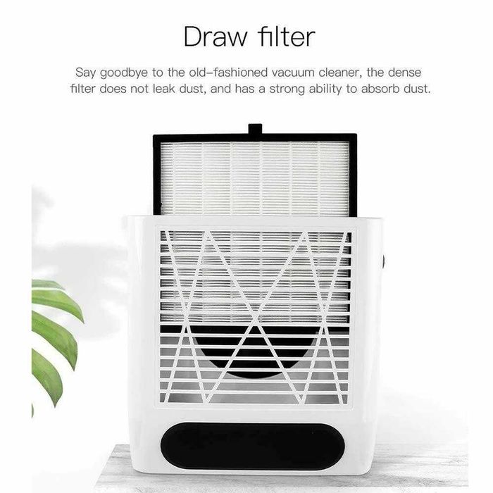 80W Професионален мощен прахоуловител с ФИЛТЪР нокти,маникюр,педикюр