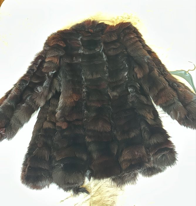 Дамско палто от естествен косъм