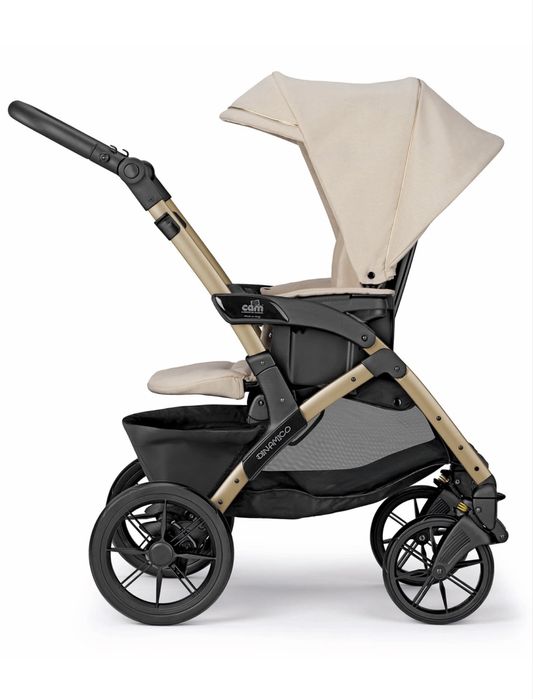 НОВА Комбинирана бебешка количка 3 в 1 Cam - Dinamico Smart Romantic beige