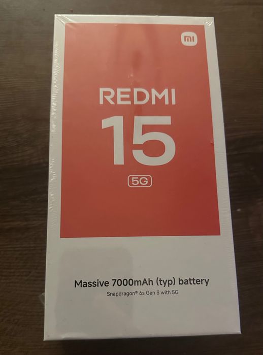 Redmi 15 5G с гаранция чисто нов Сив