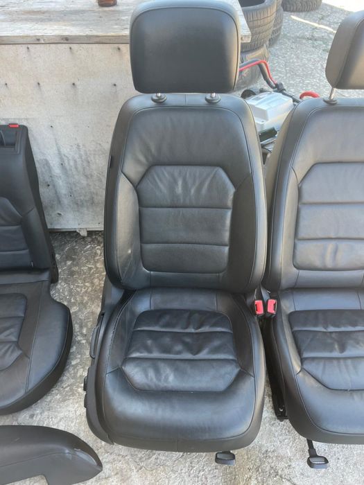 Предни седалки Кожен салон Passat b7 подлакътник подгрев ном921