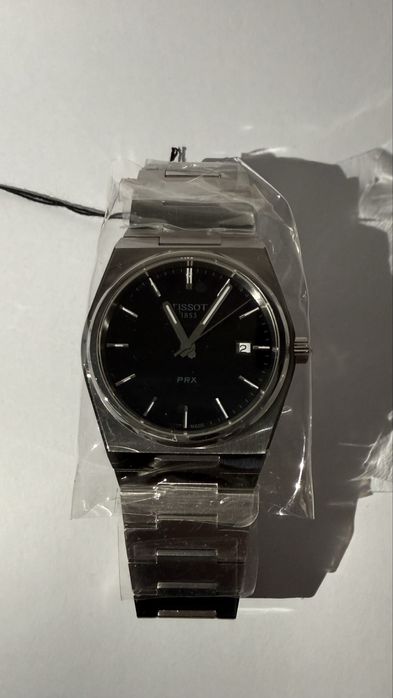 Tissot PRX 40mm Quartz Negru, Original, Nou, Acte