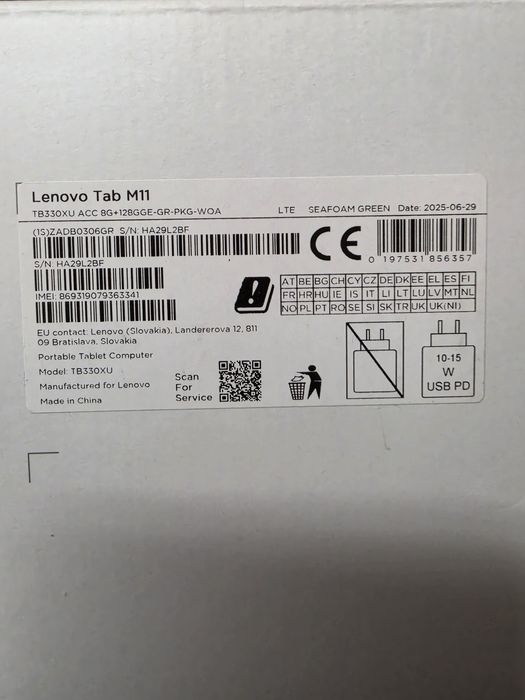 Lenovo tab m11 4g Lte