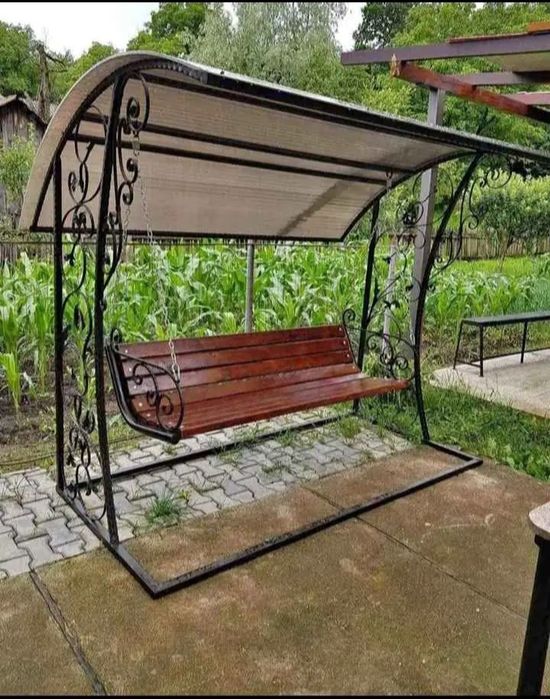 Leagăne din fier forjat și lemn masiv la super oferta mesaj în privat