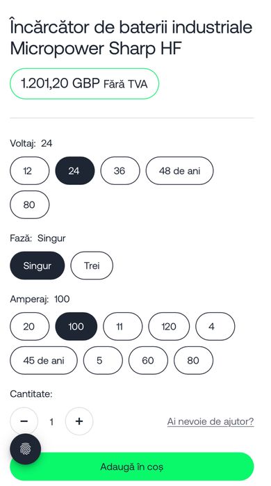 Stație de Încărcare Profesională Micropower Sharp 30 – 24V / 100A