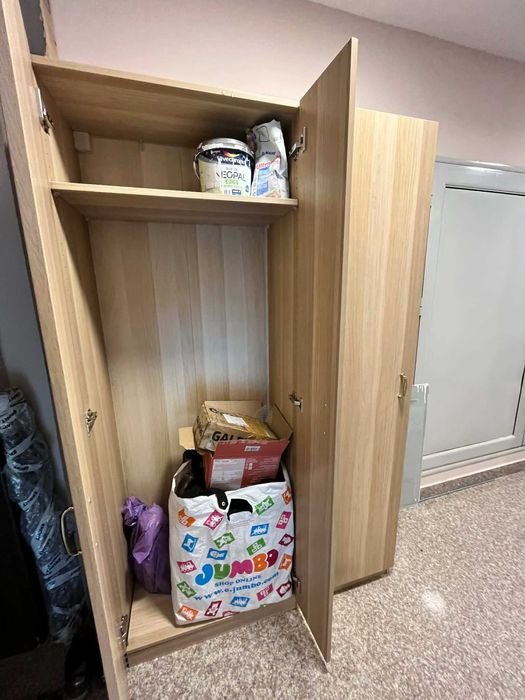 Трикрилен гардероб цвят сонома