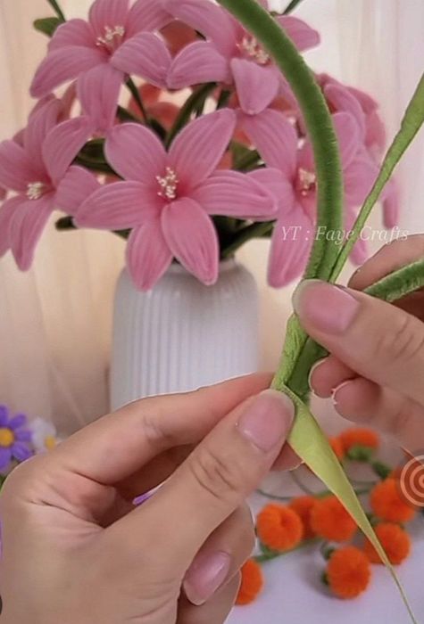 Букет из цветов ручная работа