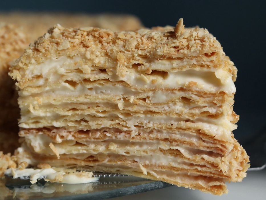 Торт Наполеон с заварным кремом