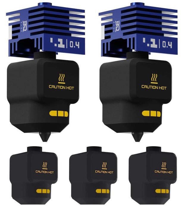 BIQU kit hotend 0,4mm oțel călit duză SFC pentru Bambu-Lab P2S – VantaC