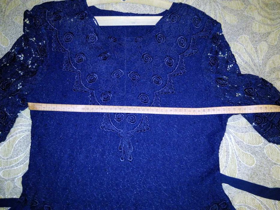 вечернее платье.Цвет тёмно-синий