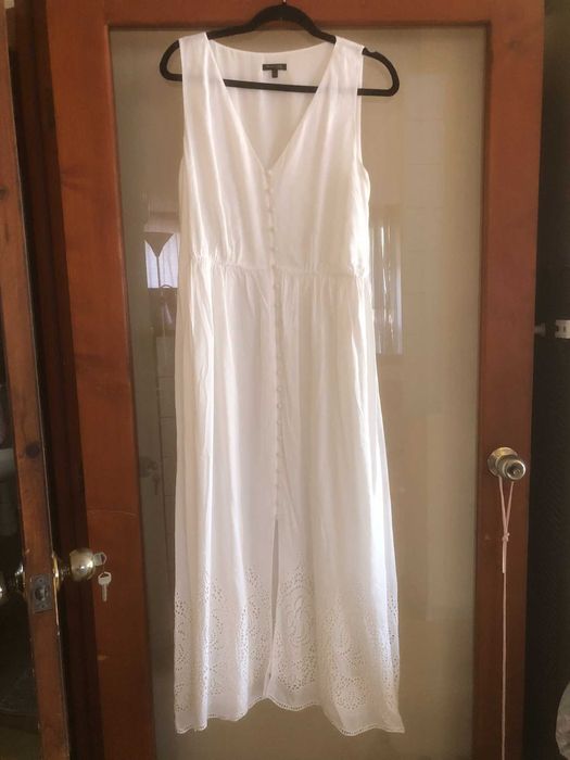 Бяла лятна рокля Massimo Dutti