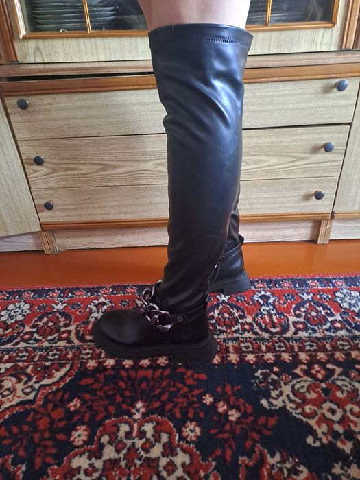 Сапоги ботфорты новые