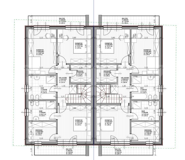 Casa 180 mp, standarde nzeb, garaj dublu, in ansamblu premium