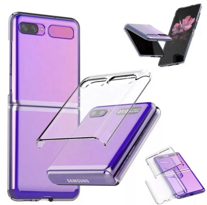 Husa Ultra Slim Din Plastic Transparenta - Samsung Z FLIP 2 3 4 5 6 7