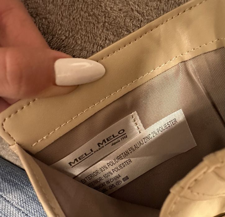 Portofel Meli Melo bej, nou, elegant si compact