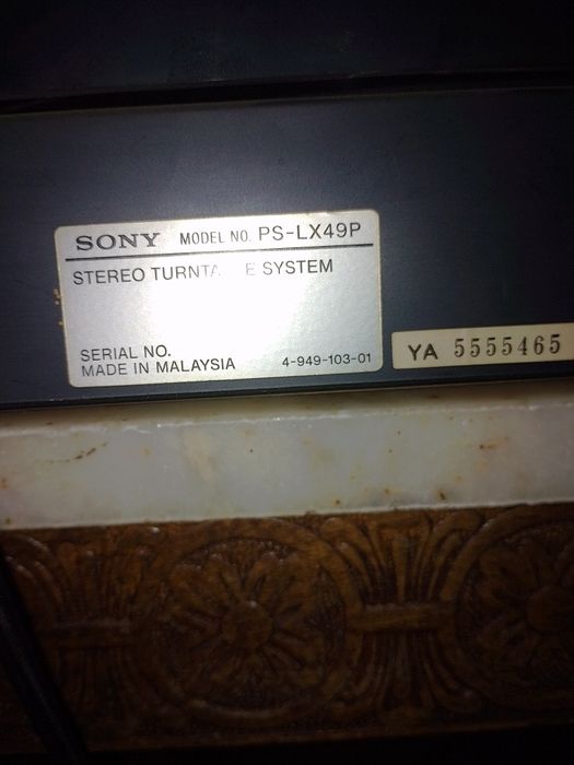 Грамофон SONY PS-LX49P