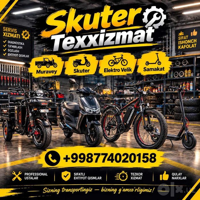 Skuter Texxizmat Tamirlash
