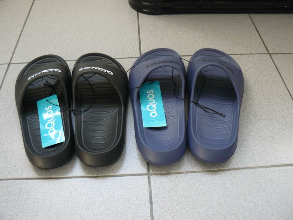 Slapi/Papuci Plaja AQUOS Originali,Noi,Culoare Abastru / Bleu Marine Nr.41