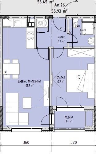 Продава се Двустаен апартамент в София, Студентски град - 67 кв.м за 1750 €/кв.м - Снимка #3
