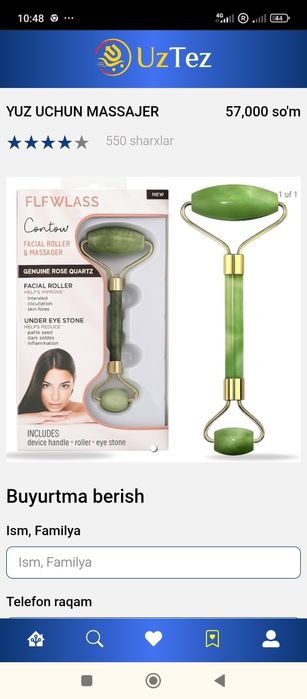 Yuz uchun masajor