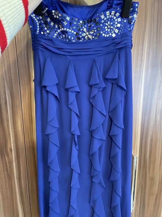 rochie eleganta albastra lunga