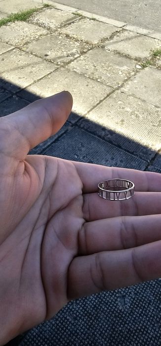 Пръстен 'Skyrim' неръждаема стомана за мъже и жени [Черен,Сребърен]