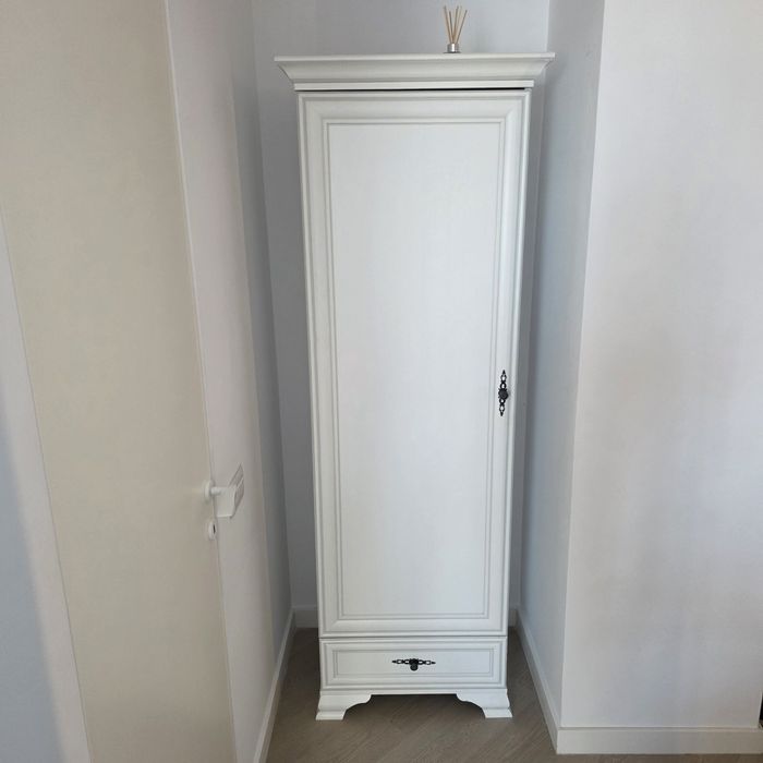 Dulap Idento 1 usa si 1 sertar din MDF alb