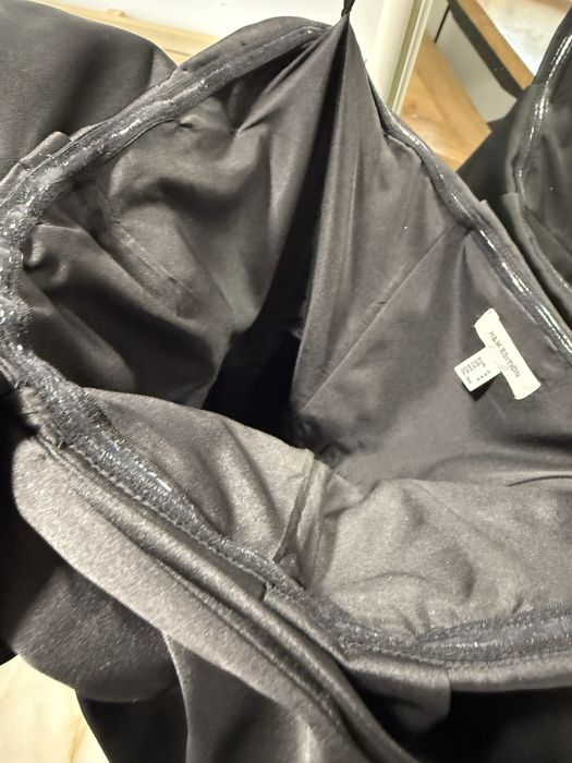 H&M edition черна рокля с пандела