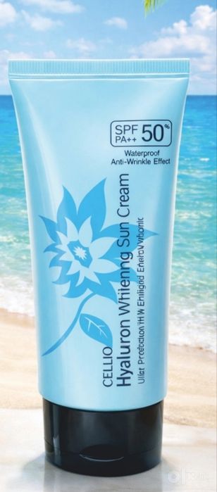 Солнцезащитный крем, крем для лица Dr.Cellio. Крем Vitamin spf50a